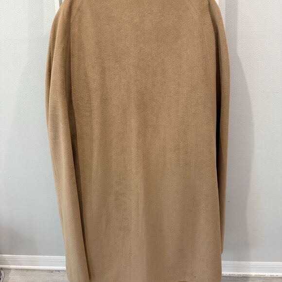 Alorna Tan Retro Button Up Cape Coat - Picture 4 of 8